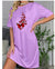 Red Butterfly Printed Long Shirt