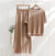 2 piece Beigee lounge wear 4 COLOR